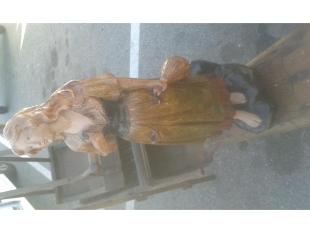 statue femme au violon migon capaldo