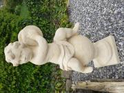 Annonce SUPERBE CHERUBIN AUX CYMBALES EN PIERRE PATINEE.