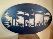 Annonce SUPERBE DECORATION MURALE EN METAL PATINE(les cerfs)