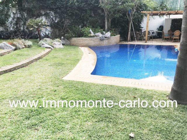 Superbe villa moderne avec piscine à louer à Souissi Rabat