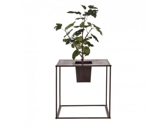 Photo Support métal avec bac à fleur bac fleur en métal table d'appoint avec pot pot de fleur en métal déc image 1/3