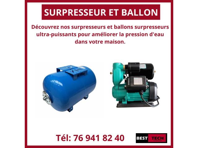 SURPRESSEURS ET BALLONS DE PRESSION À VENDRE