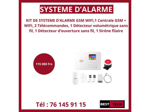 SYSTEME D’ALARME GSM WIFI A VENDRE