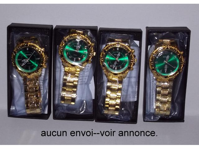 Photo systeme quartz 4 grosses montres bling bling. image 1/6