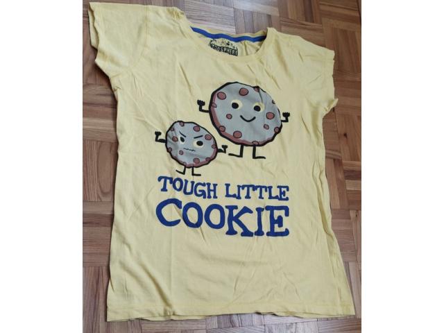 T-Shirt jaune Atmosphere, "Cookies" Comme neuf