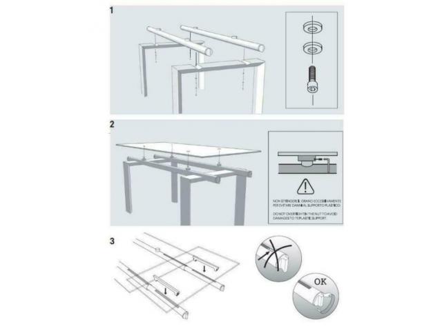 Table design contemporain Desalto STILT