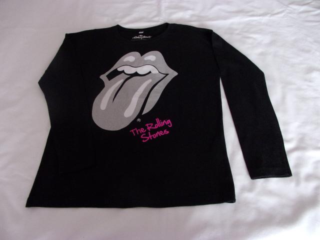 Tee-shirt noir Rolling Stones