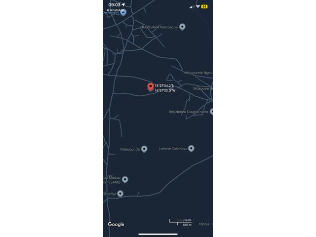 Terrain 300 mètres carrés à vendre à Malicounda Sénégal