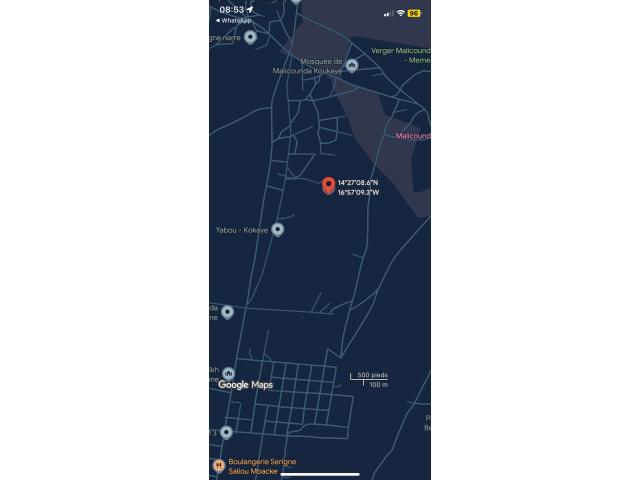 Terrain 330 mètres carrés à vendre à Malicounda Sénégal