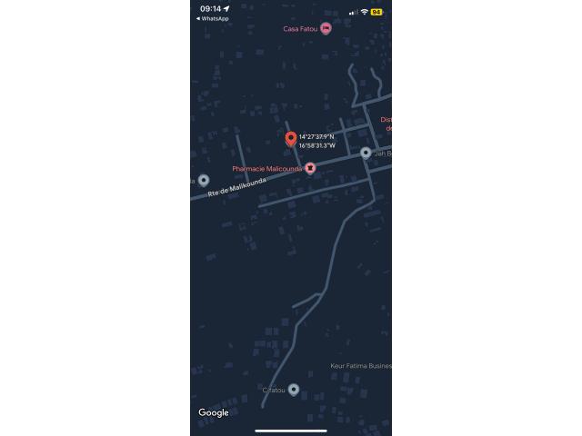 Terrain 500 mètres carrés à vendre à Malicounda Sénégal