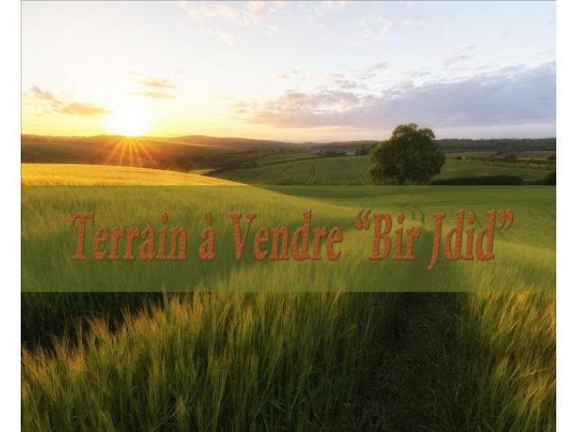 terrain à vendre R2 à bir jdid pour maison