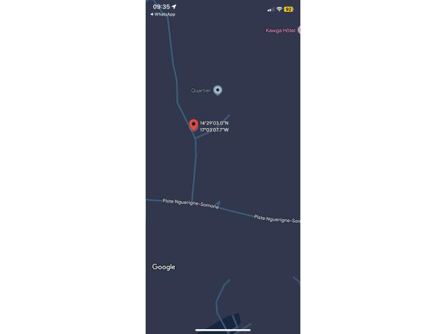 Terrain de 10000 mètres carrés à vendre à Ngaparou Sénégal