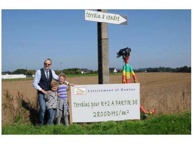 terrain de 120 m2 pour maison à bir jdid