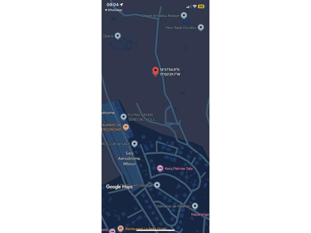 Terrain de 1200 mètres carrés à vendre à Saly Sénégal