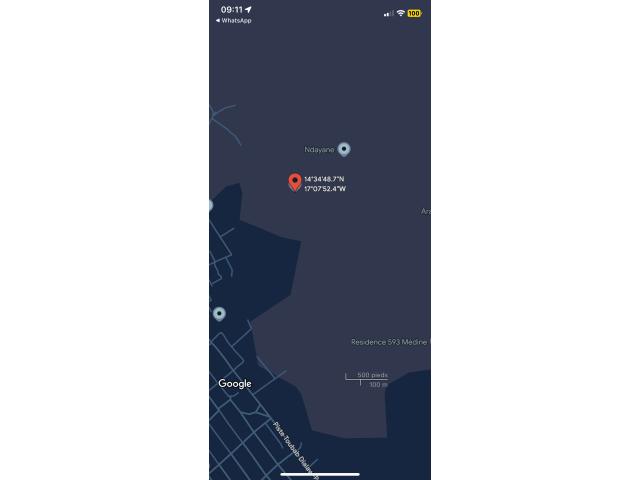 Terrain de 200 mètres carrés à vendre à Ndayane Sénégal