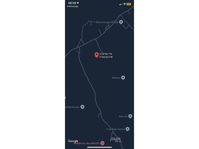 Terrain de 225 mètres carrés à vendre à Saly Sénégal