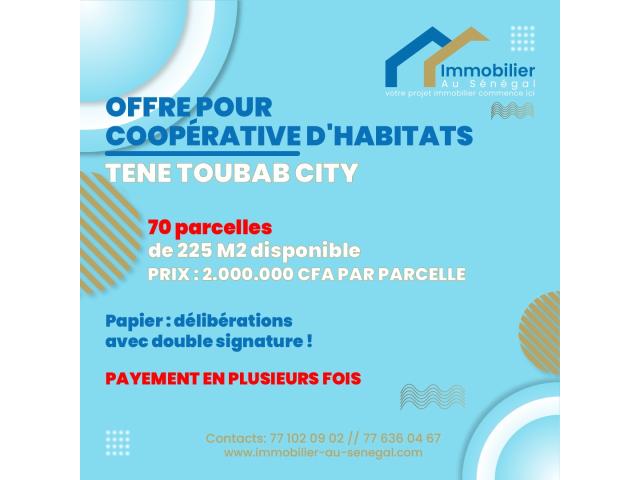 Terrain de 30 mètres carrés à vendre à Saly Sénégal
