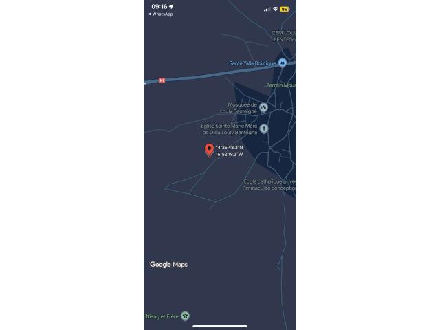 Terrain de 300 mètres carrés à vendre à Louly Sénégal