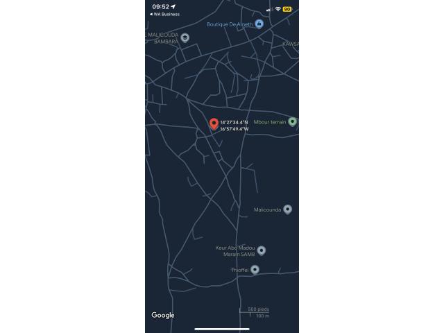 Terrain de 300 mètres carrés à vendre à Malicounda  Sénégal