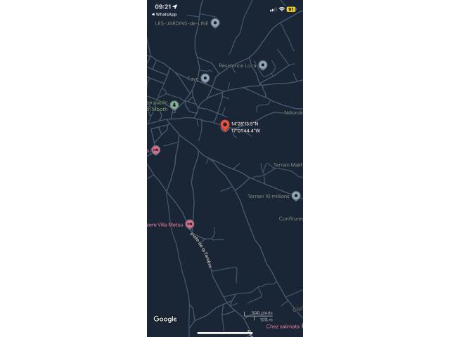 Terrain de 300 mètres carrés à vendre à Ndiourokh Sénégal