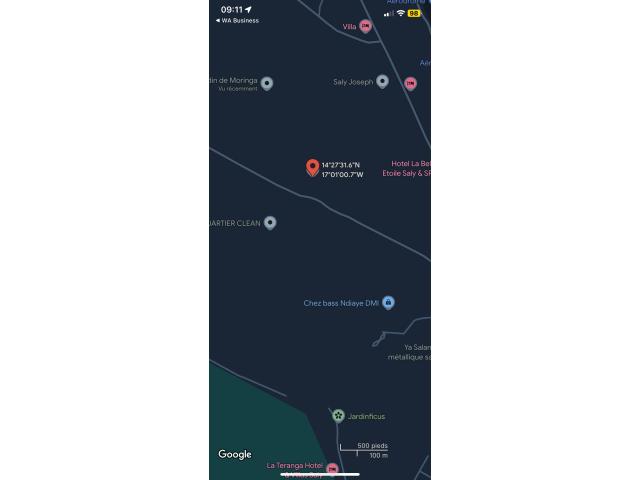 Terrain de 300 mètres carrés à vendre à Saly Sénégal