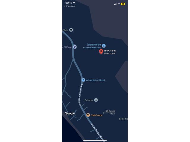 Terrain de 300 mètres carrés à vendre à Yenne Sénégal
