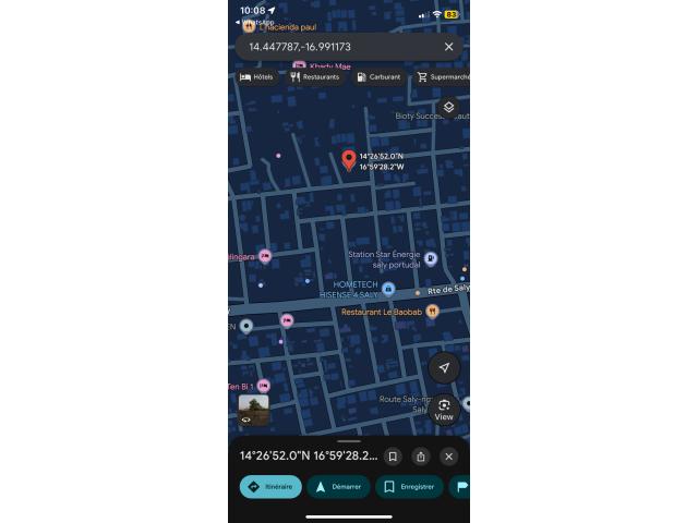 Terrain de 400 mètres carrés à vendre à Saly Sénégal