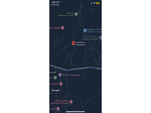 Terrain de 600 mètres carrés à vendre à Popenguine Sénégal