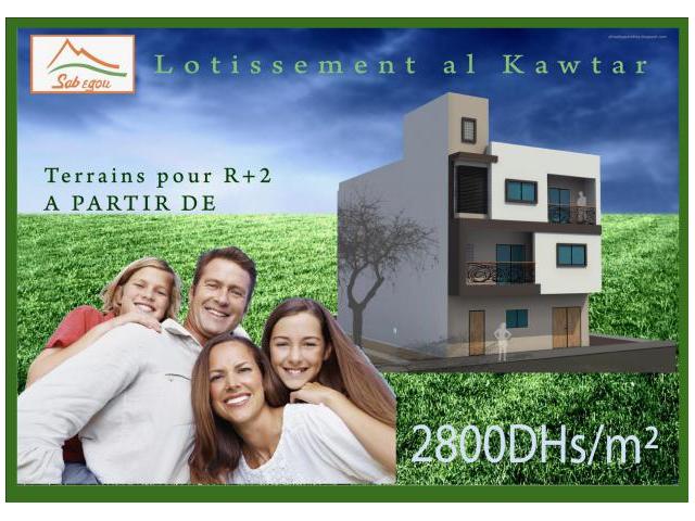 terrain pour maison de 100 m2 à bir jdid