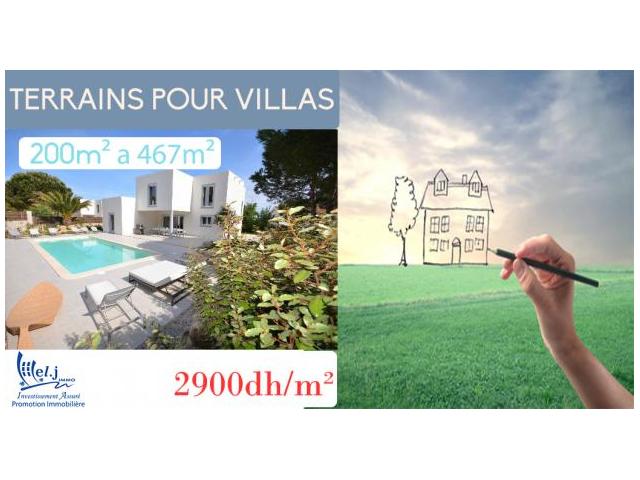 Terrain pour villa 220m² à Bouskoura