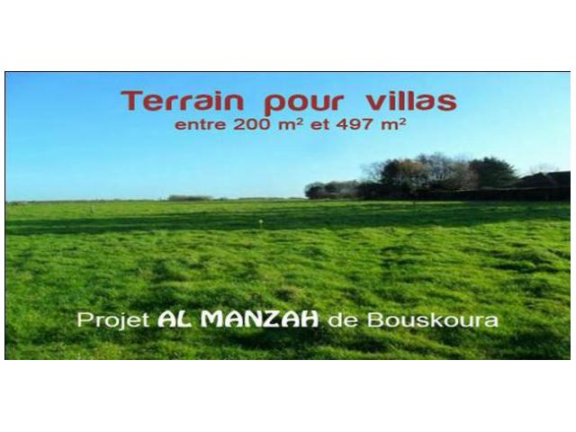 Terrain pour villa à Bouskoura