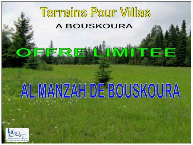 Terrain pour villa à Bouskoura