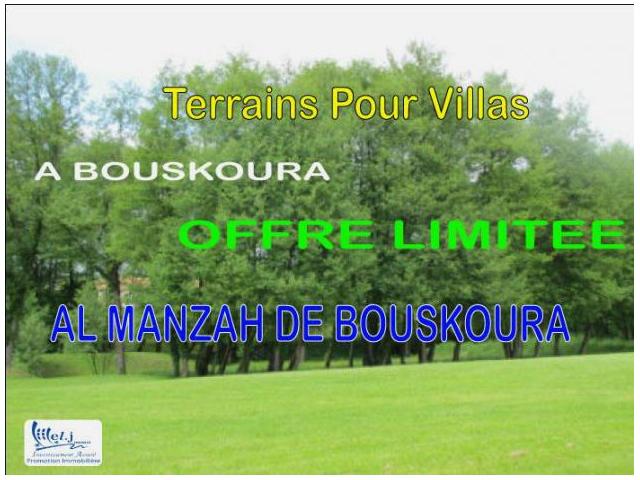 Terrain pour villa à Bouskoura