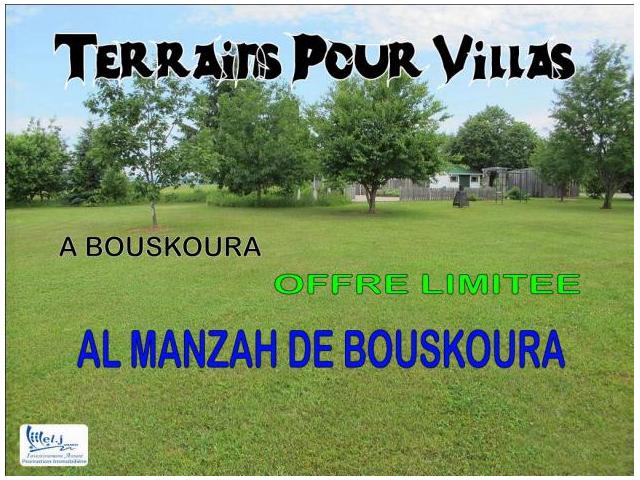 Terrain pour villa à Bouskoura