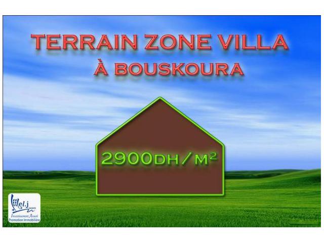 Terrain pour villa à Bouskoura
