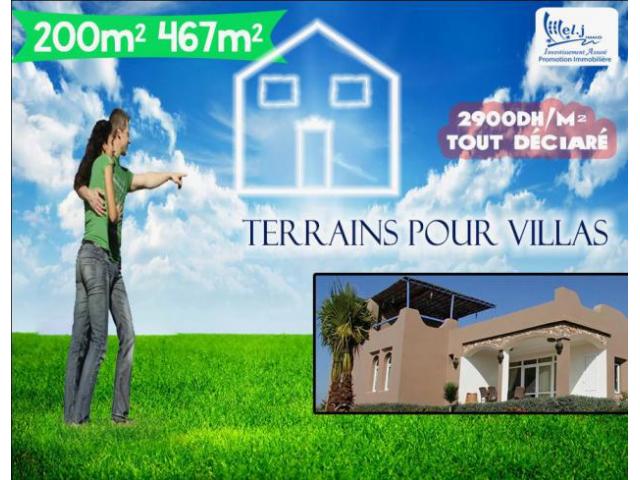 Terrain pour villa à Bouskoura 220 m²