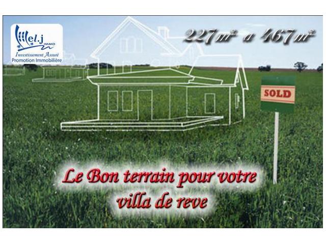 TERRAIN POUR VILLA A VENDRE