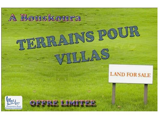 Terrain pour villa R+1 à BOUSKOURA