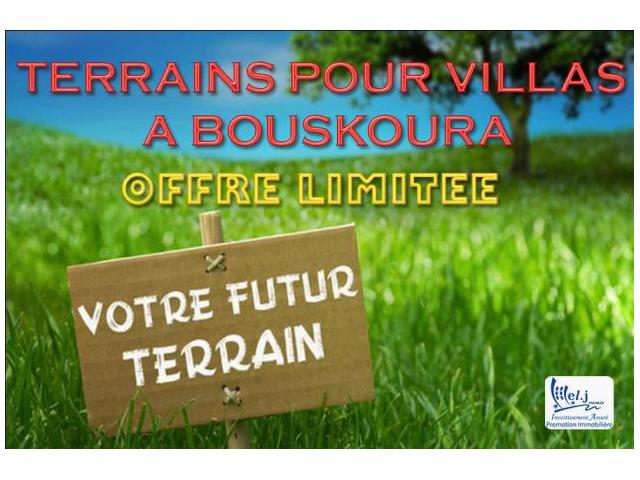 Terrain pour villa R+1 à BOUSKOURA