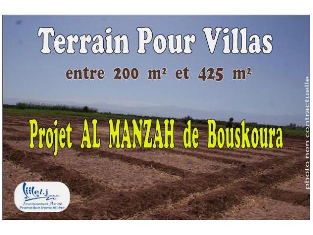 Terrain pour villa R+1 à BOUSKOURA