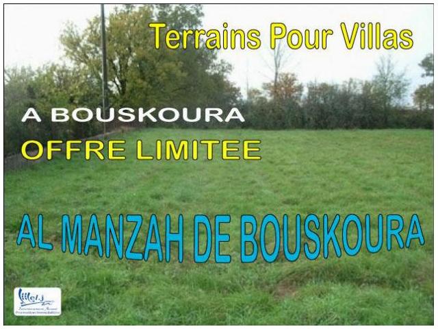 Terrain pour villa R+1 à BOUSKOURA