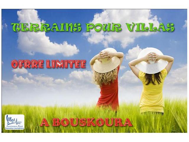 Terrain pour villa R+1 à BOUSKOURA
