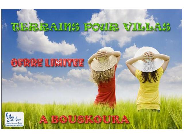 Terrain pour villa R+1 à BOUSKOURA