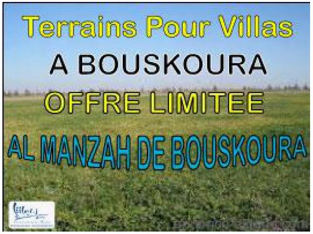 Terrain pour villa R+1 à BOUSKOURA