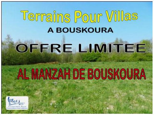 Terrain pour villa R+1 à BOUSKOURA