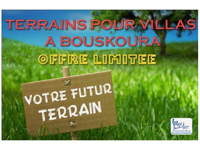 Terrain pour villa R+1 à BOUSKOURA