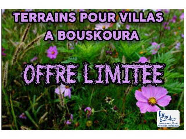 Terrain pour villa R+1 à BOUSKOURA
