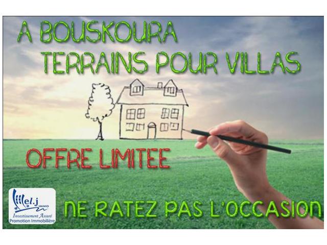 Terrain pour villa R+1 à BOUSKOURA