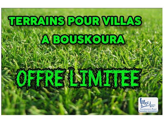 Terrain pour villa R+1 à BOUSKOURA