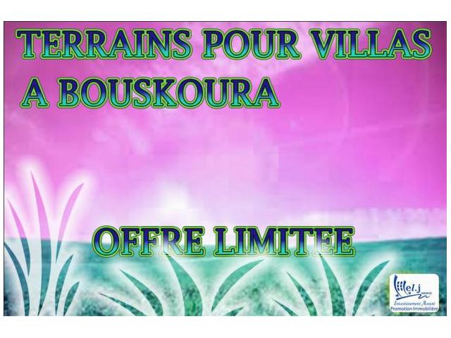 Terrain pour villa R+1 à BOUSKOURA